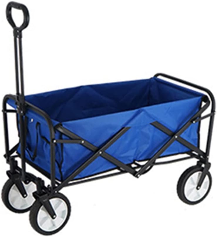 Portable Utility Wagon Home Garden Wagon Cart with Storage Basket Fold