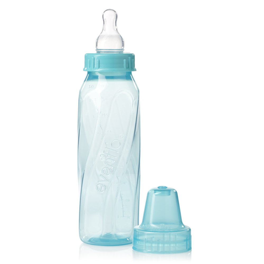 Evenflo Feeding Classic Tinted Plastic Standard Neck Bottles for Baby,
