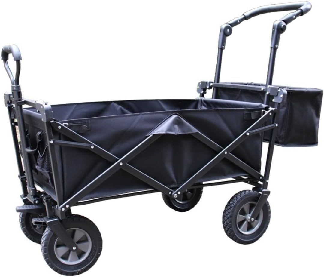 Collapsible Wagon Cart with Wheels Foldable Folding Wagons Carts Silen