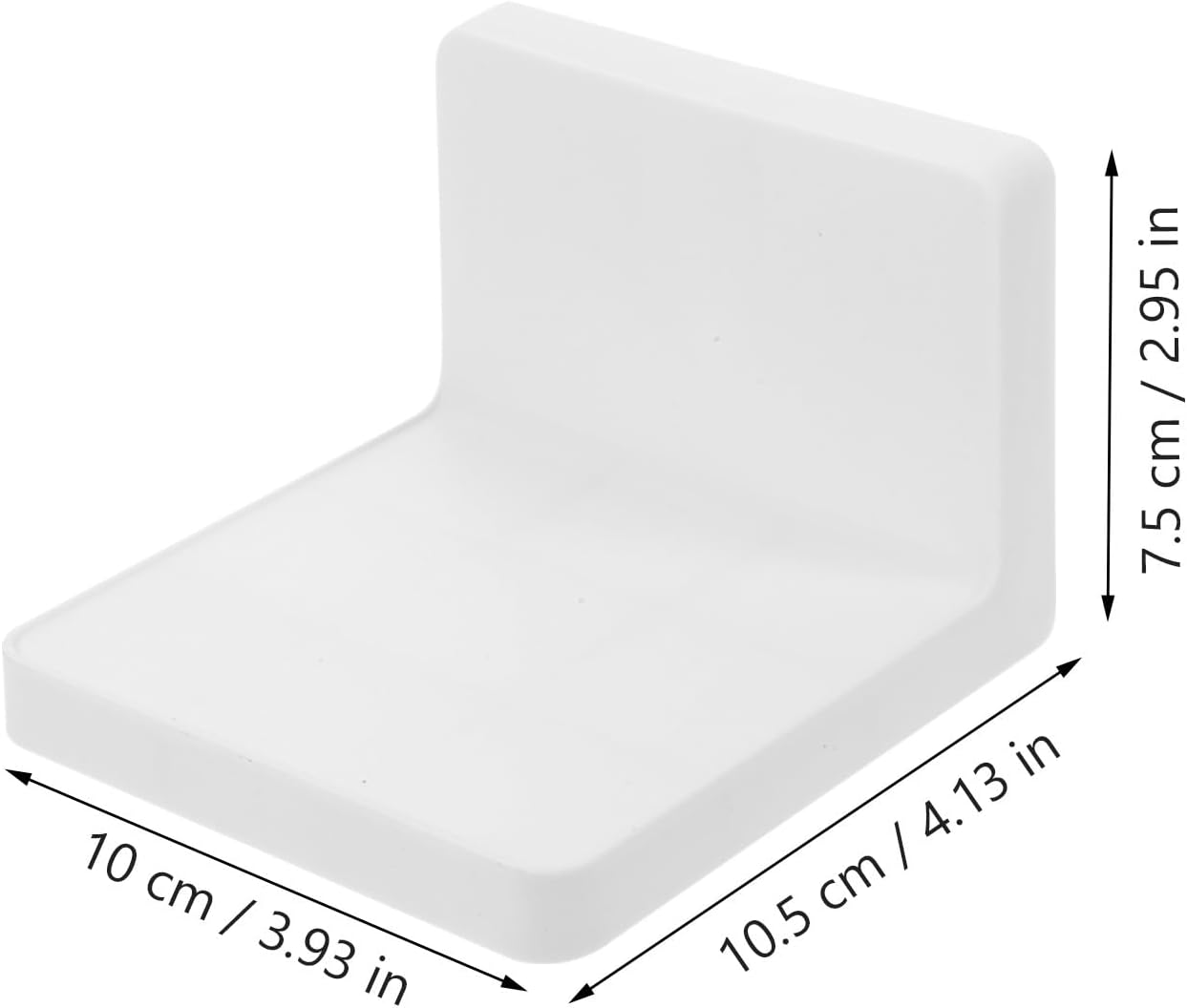 PRETYZOOM 3Pcs White Small Plant Shelf Wall-Mounted Flowerpot Storage 