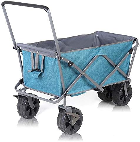 Collapsible Wagon Cart with Wheels Foldable Folding Wagons Carts Silen