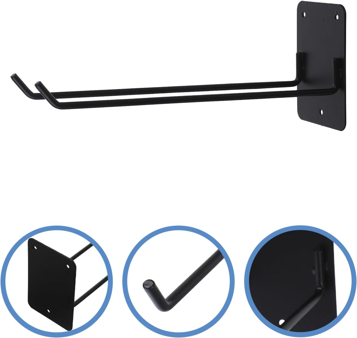 Milisten Wall Mounted Mop Holder Rack Heavy Duty Garden Tool Organizer