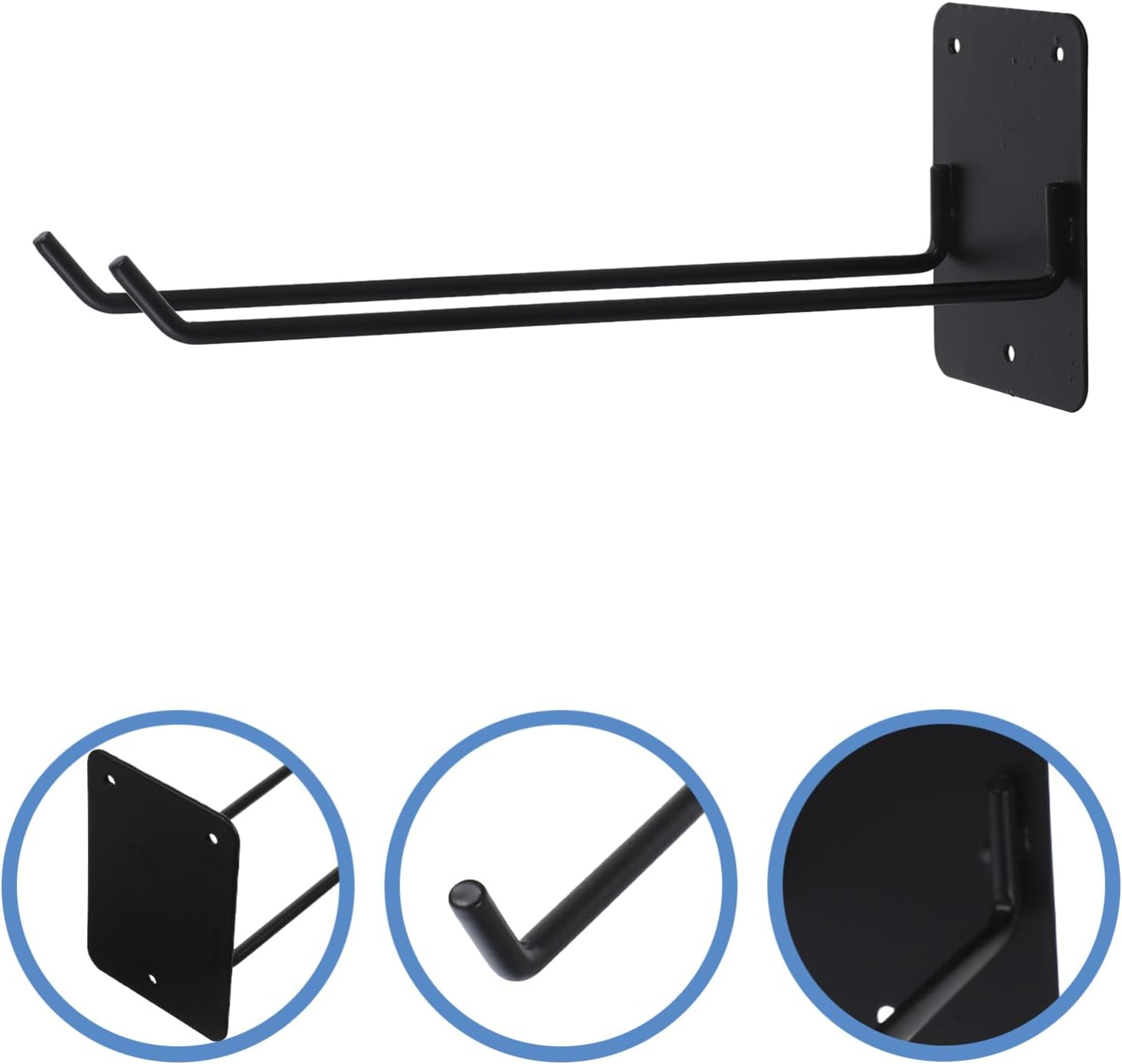 Milisten Wall Mounted Mop Holder Rack Heavy Duty Garden Tool Organizer