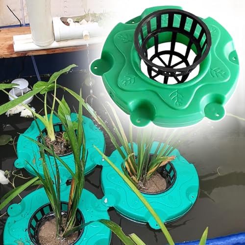 Aquarium Water Plants Floating Planter Basket Outdoor Plant Island for