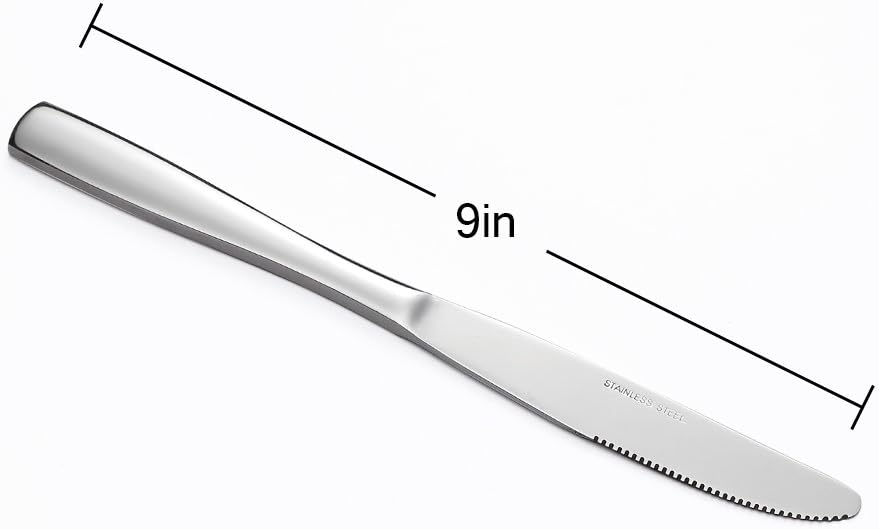 Stainless Steel Dinner Knives Set,12-Piece