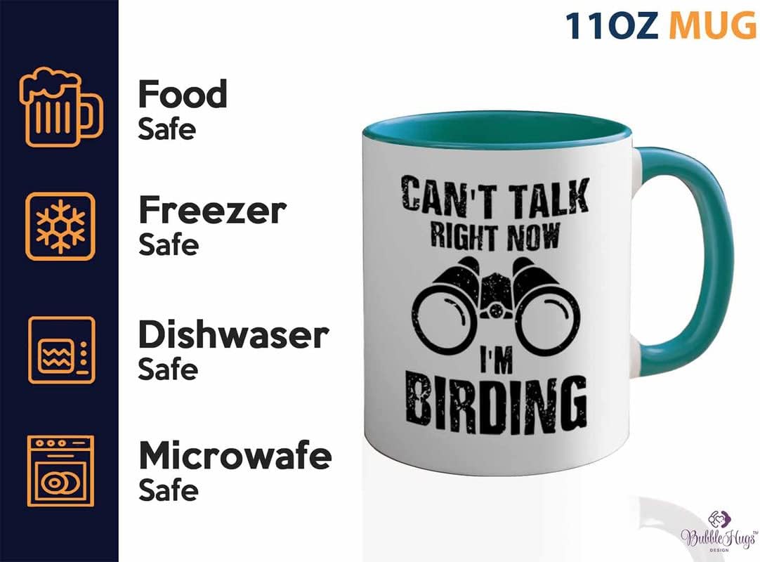 Bird Lover Two Tone Green Edition 11oz - Can't Talk Right Now - Hummin
