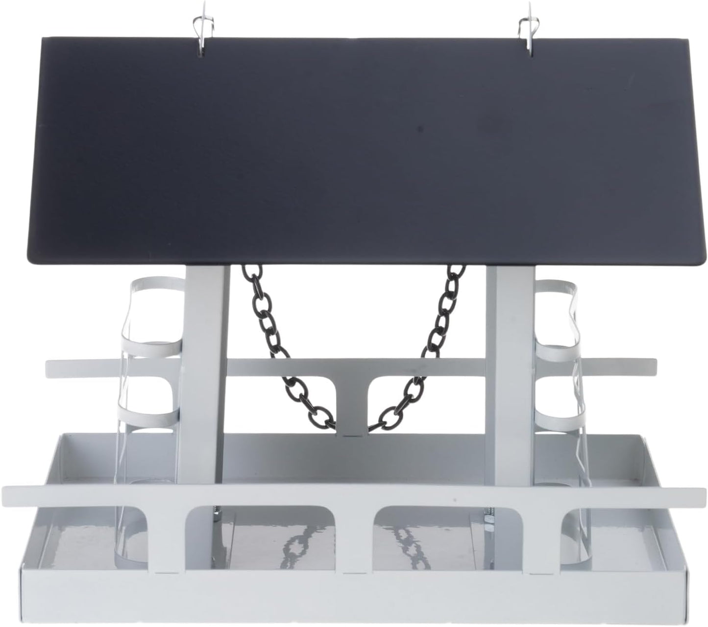 Outdoor Hanging Bird Feeder With Perch Large Capacity Feeding Station 