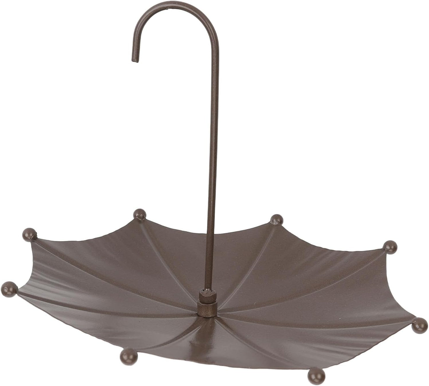 Generic Hummingbird Feeders for Outdoors, Hanging Bird Bath Umbrella Shaped Bird Trough Metal Wild Bird Feeder Bird Bath Pond Drinker Hummingbird Swing for Outdoors Backyard Balcony Decor