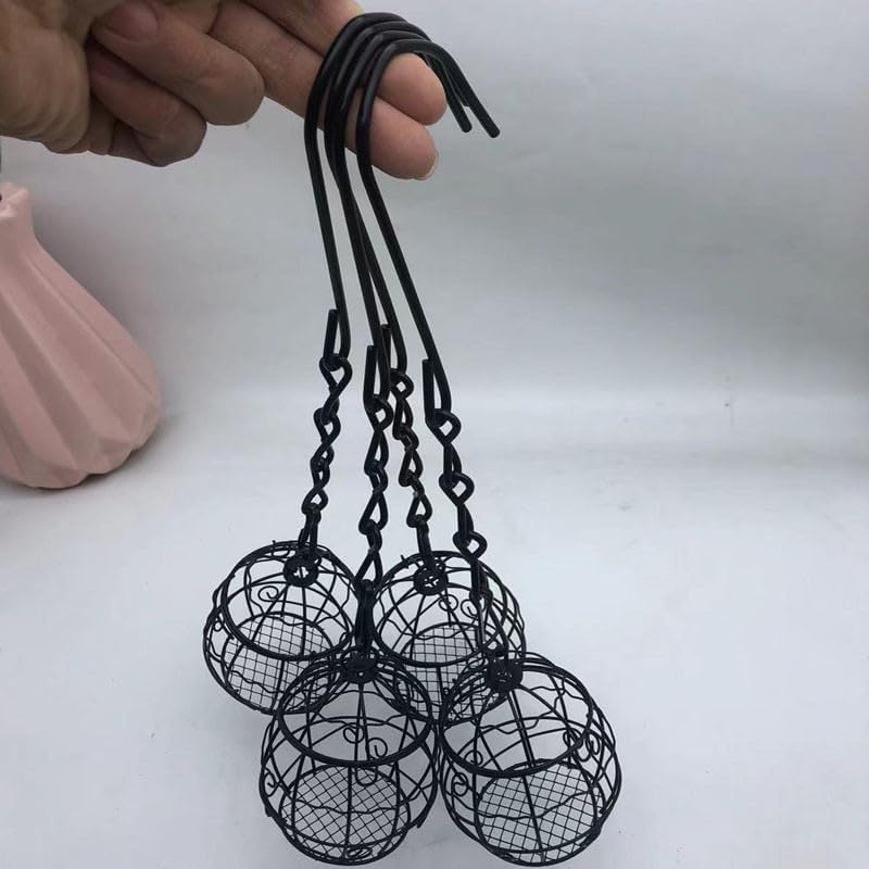 2pcs Wild Bird Feeder - Outdoor Garden Wild Metal Feeders Bird Feeder Patio Hanging 9.5 Inch for Garden Yard Outside Decoration Cute Shape attracts Birds