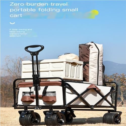 Portable Camping Cart,Outdoor Beach Camping Fishing Portable Folding C