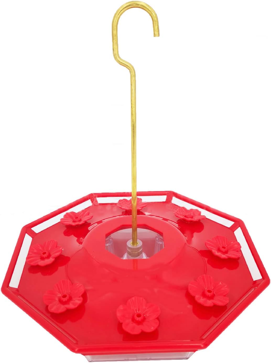 30 Sets Hummingbird Feeders Replacement Flowers, Unique Replaceable Hummingbird Bird Feeder Flowers Bird Feeder Replacement Parts for Hummingbird Feeder Hanging Feeder (Red)