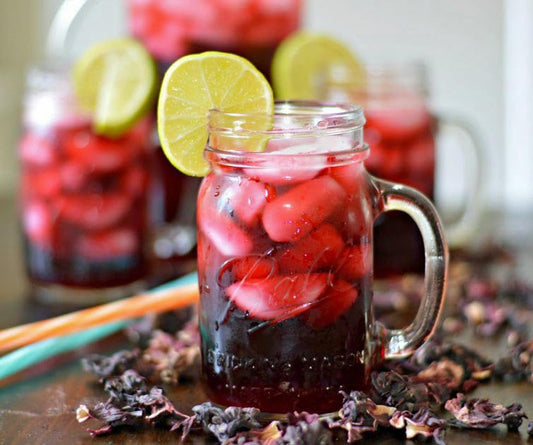 Organic Hibiscus Flowers - 1 lb (16oz) - Herbal Tea - 100% Certified Organic - Flor de Jamaica - Agua Frescas - EarthWise Aromatics