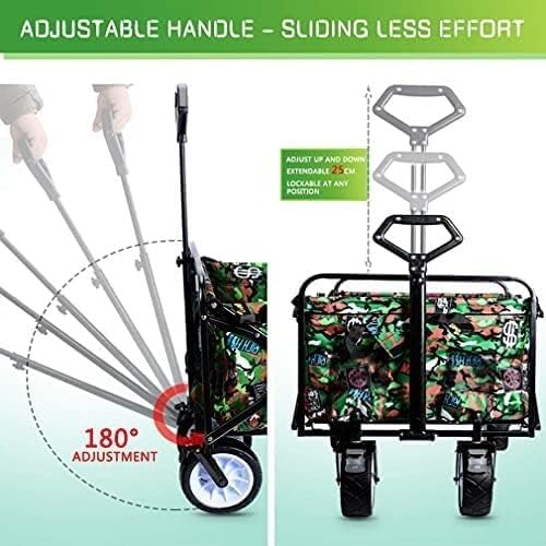 Wagon Cart Beach Wagon Garden Wagon Wagon Cart Utility Folding Wagon Portable Large Capacity Beach Trolley Shopping Picnic Grocery Grocery Wagon Utility Wagon