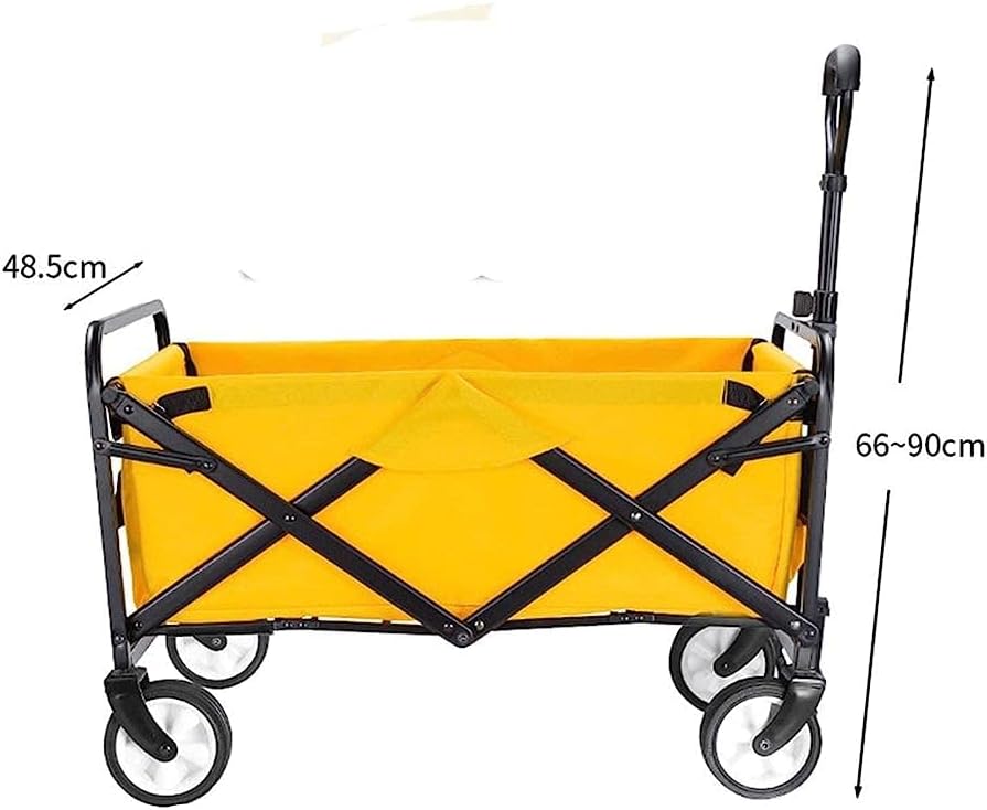 Collapsible Wagon Cart with Wheels Foldable Folding Wagons Carts Silen
