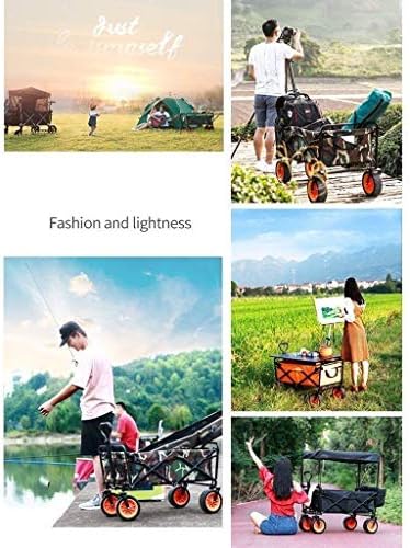 Collapsible Wagon Cart with Wheels Foldable Folding Wagons Carts Silen