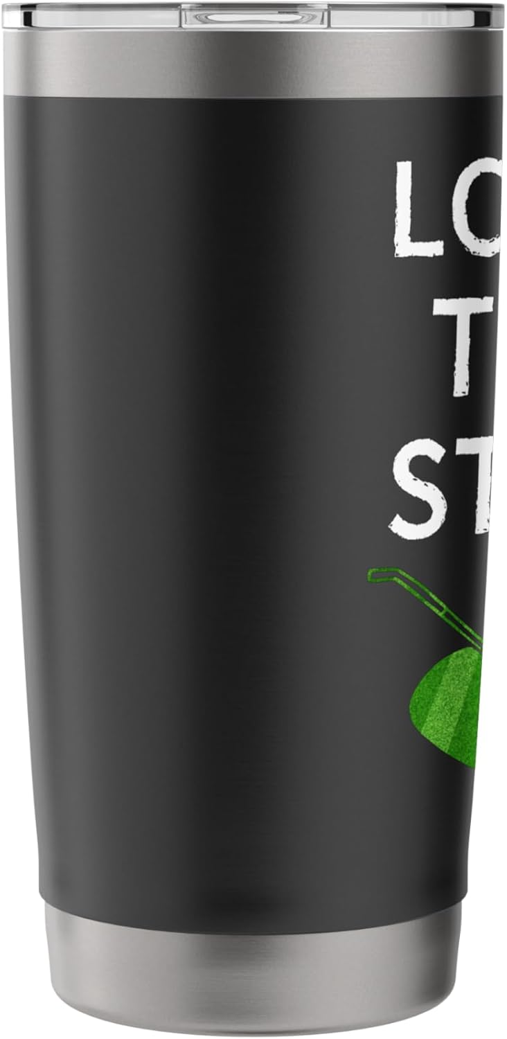 Look at Those Stripes Funny Lawn Mowing Grass Lawn Mower Dad Stainless Steel Insulated Tumbler