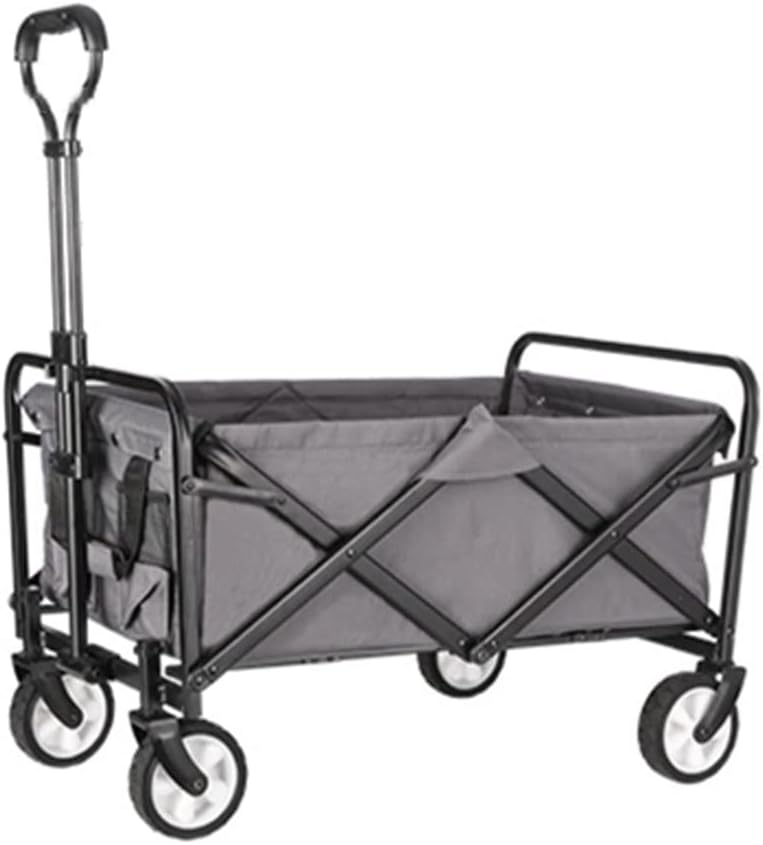 JSEIAJB Portable Garden Carts Leisure Camping Wagon Beach Cart Folding