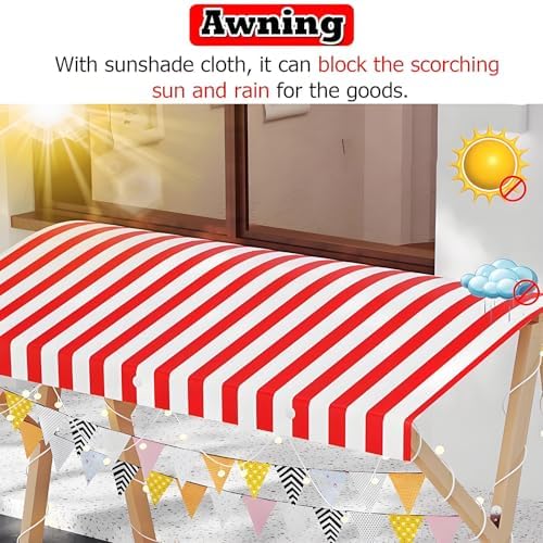 Foldable Portable Food Cart with Wheels - Wooden Outdoor Concession Stand for Hot Dogs, Coffee, Flowers - Ideal for Street Food Vendors & Market Stalls, Easy to Transport