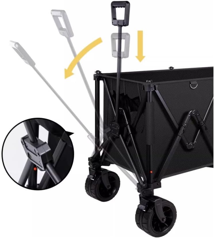 Collapsible Wagon Cart with Wheels Foldable Folding Wagons Carts Silen