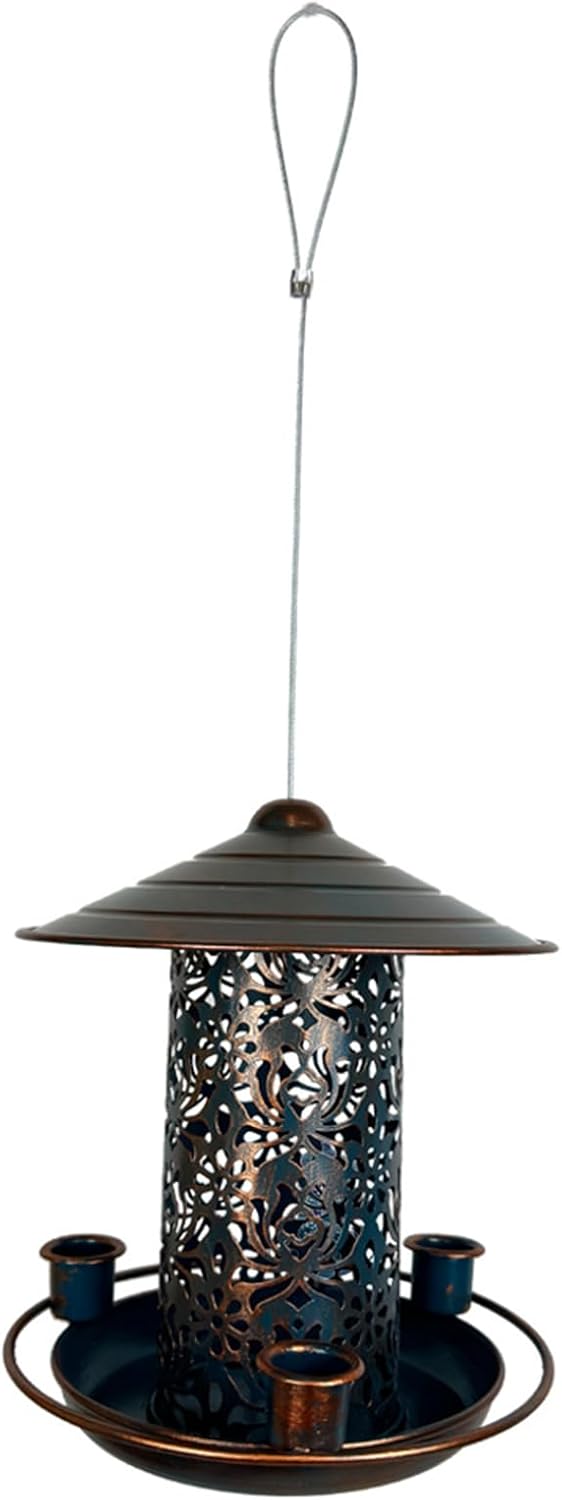 Bird Feeders Outside Hanging Platform Large Capacity Bird Feeding Tray