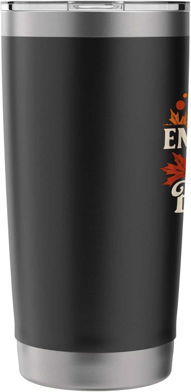 Self-Employed Leaf Blower Funny Lawn Care Fall Humor Stainless Steel Insulated Tumbler