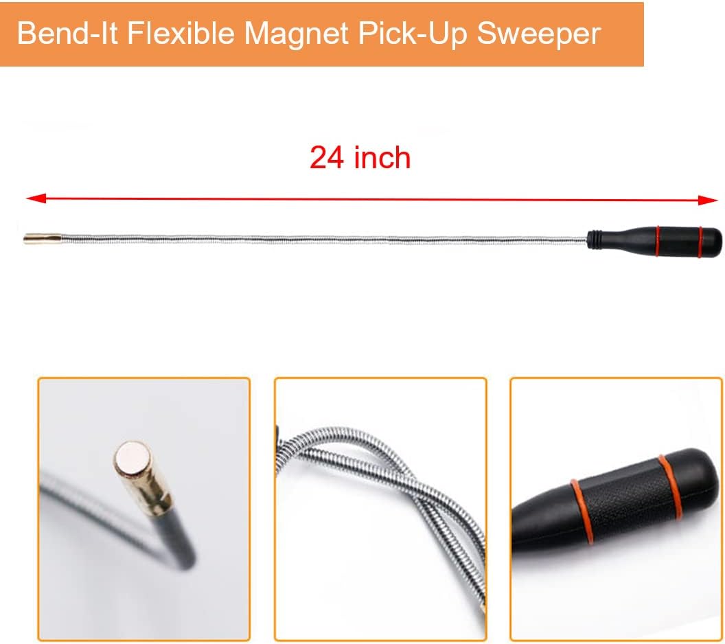 3 Pack Telescoping Magnet Pick-up Tool Set - Retrieving Telescoping Ma