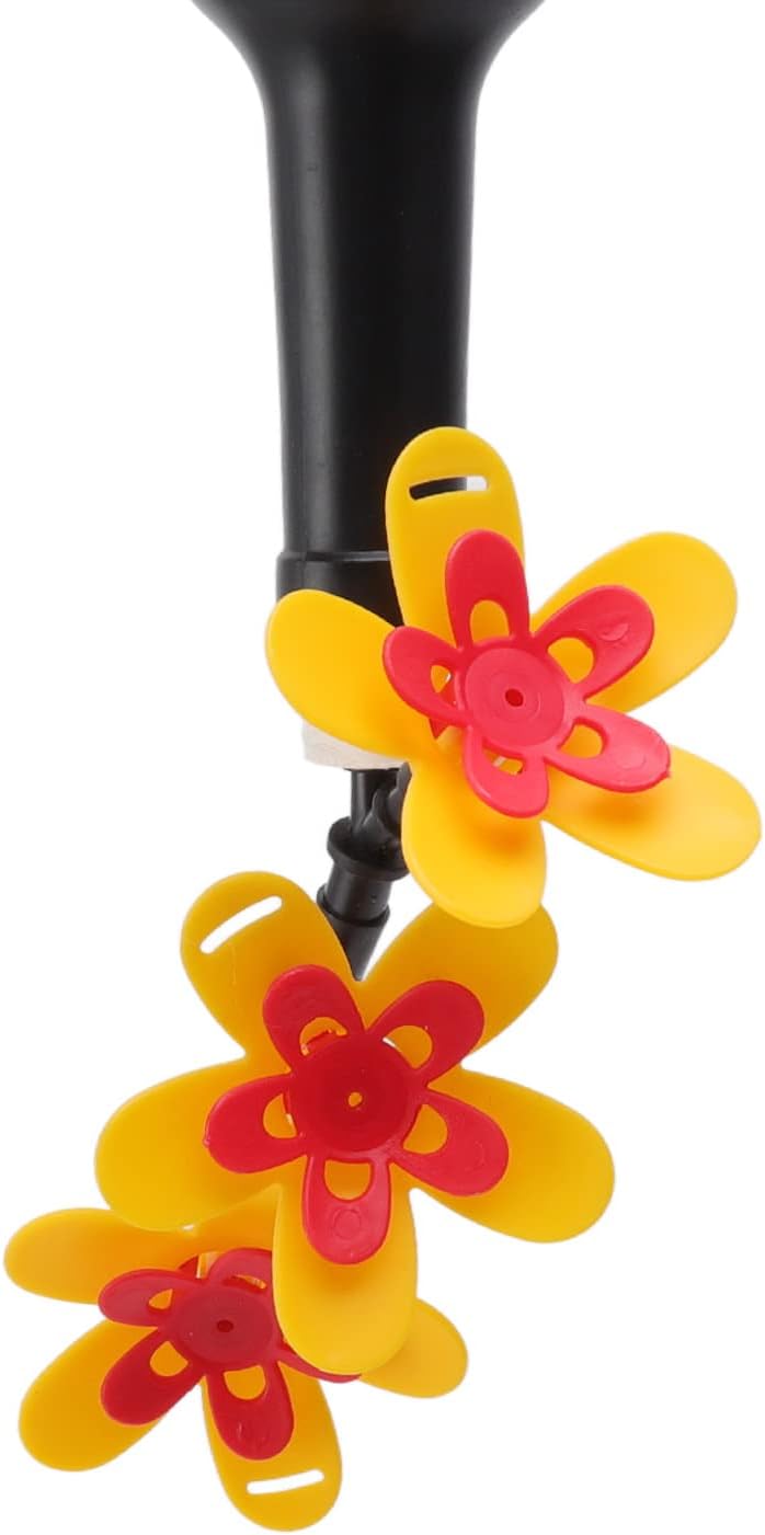 ZJchao DIY Hummingbird Feeder Hanging Bottle Recycling Flower Feeder Kit Garden Courtyard (Three Flower)
