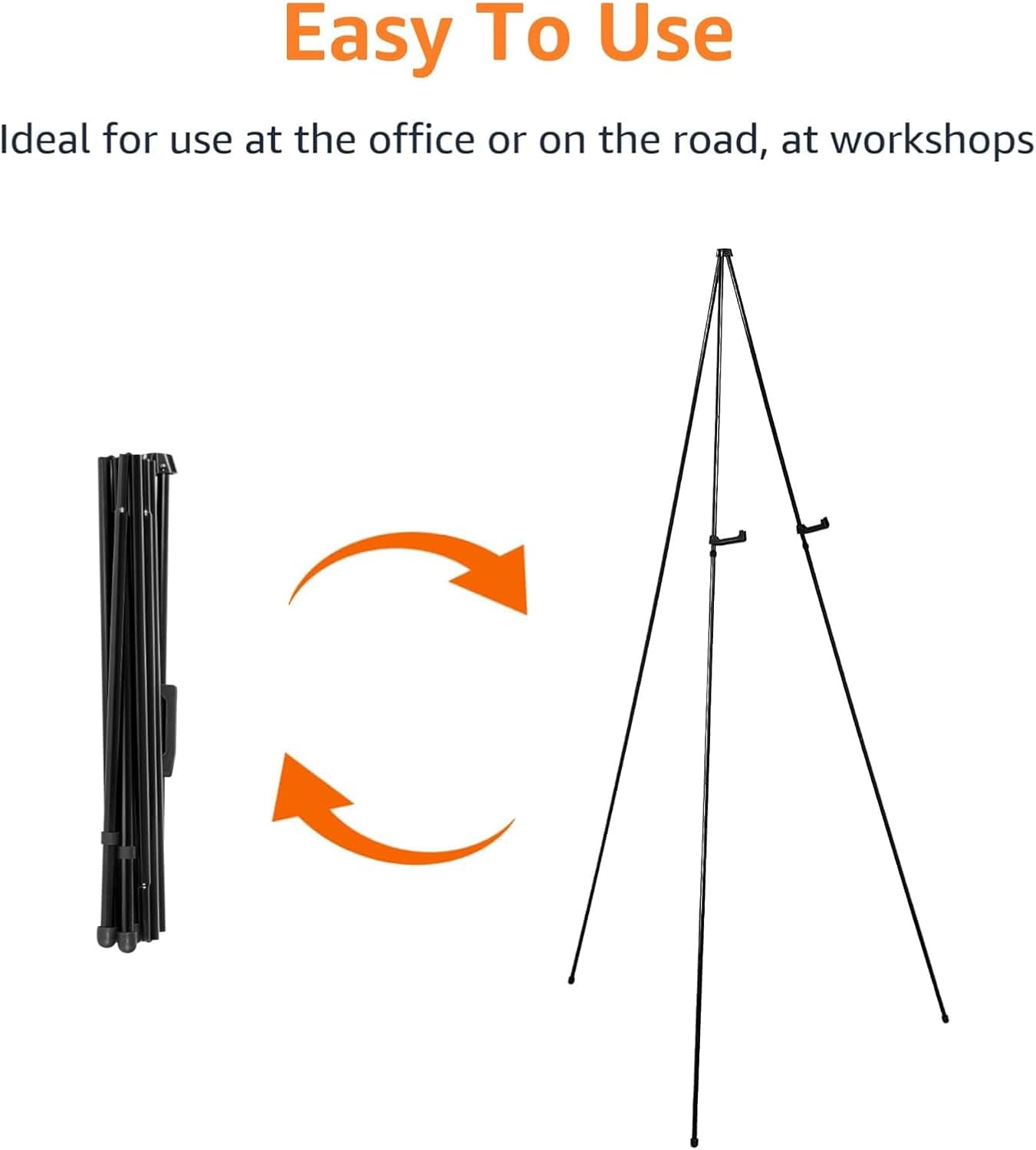 Amazon Basics Easel Display Stand, Instant Floor Poster, Lightweight, 