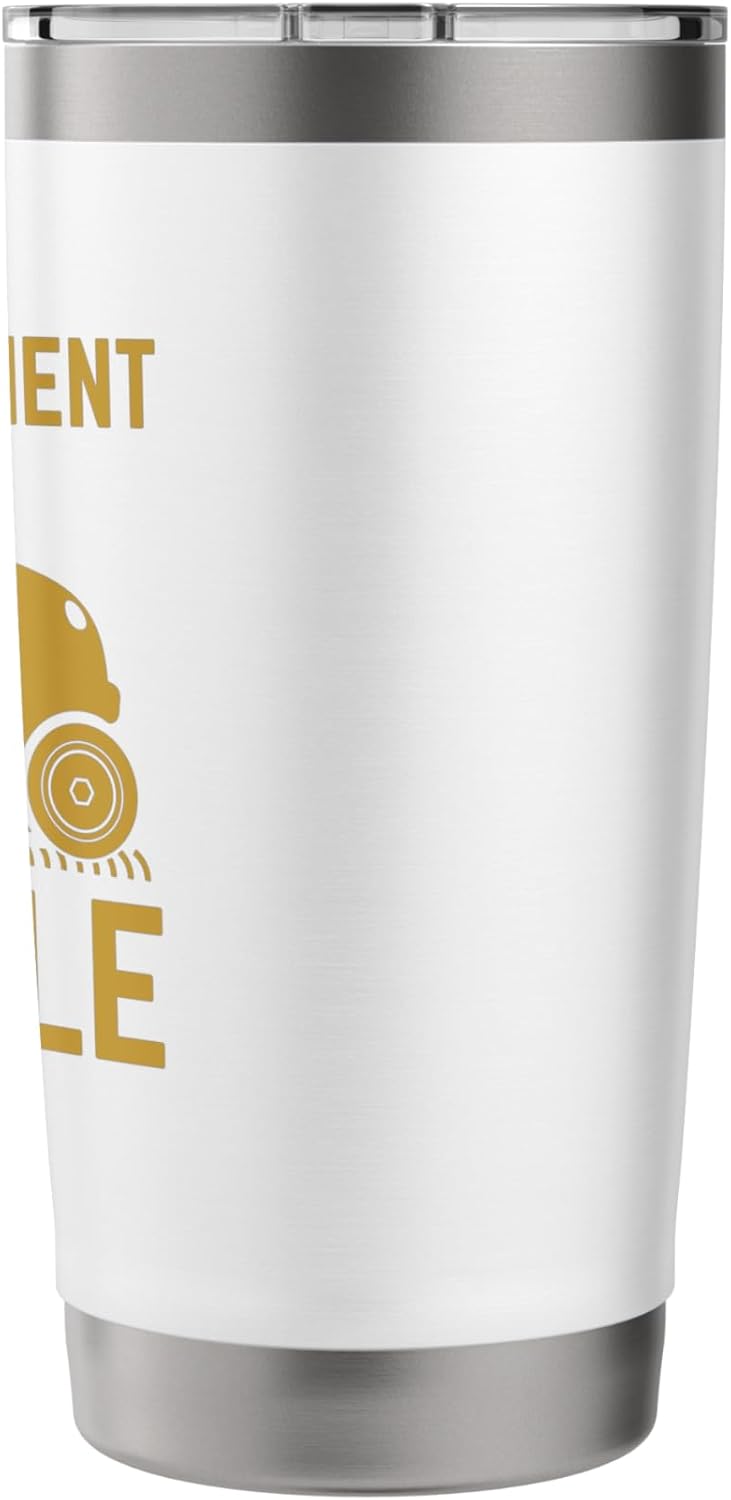 My Retirement Vehicle Funny Lawn Mower Gardening Lover Pun Stainless Steel Insulated Tumbler