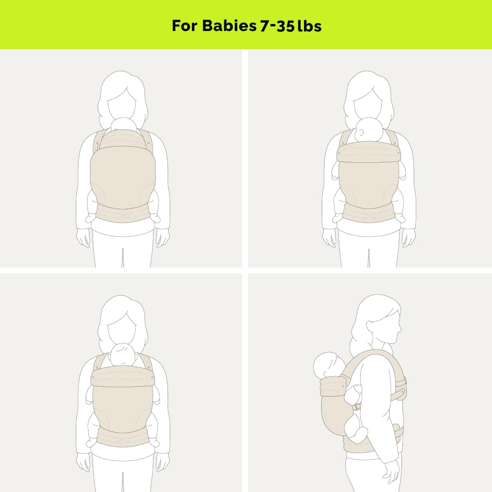 Ergonomic Baby Carrier Newborn to Toddler, Lightweight & Breathable Co
