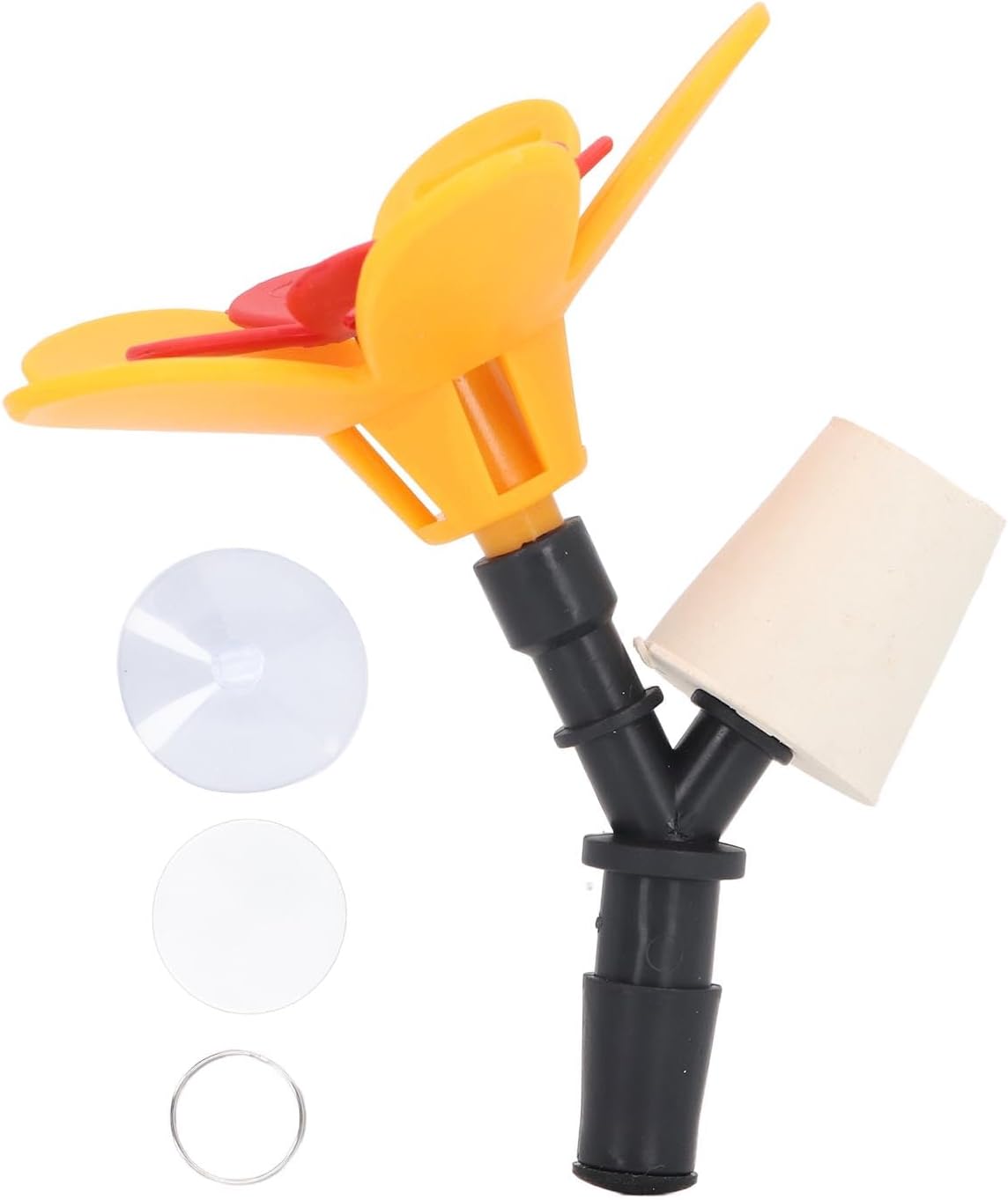 DIY Hummingbird Feeder Bottle Recycling Safe Harmless Bird Feeding Flower Kit Outdoor Garden Patio (Single Flower)