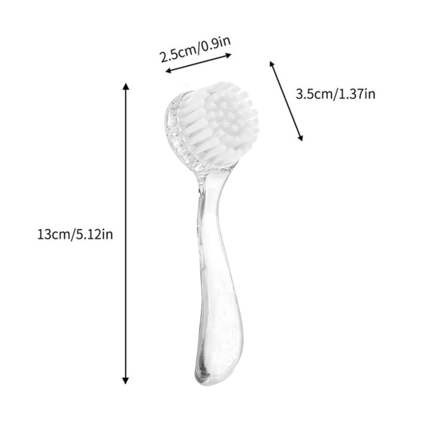 4 Pack Hamster Brush - Small Animal Bath Brush with Lid Soft Cleansing