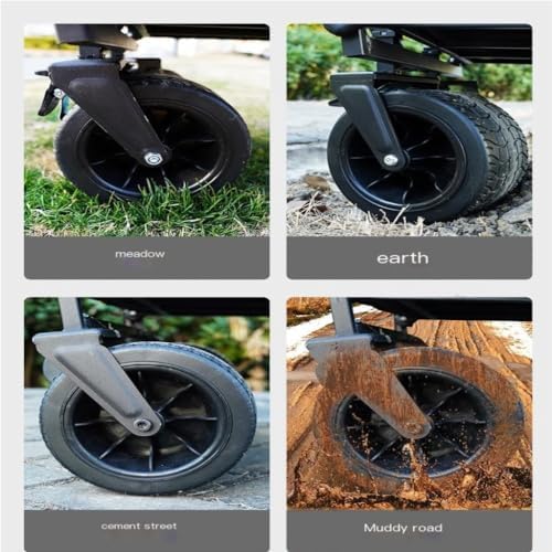Portable Camping Cart,Portable Electric Beach Trolley Cart for Camping and Outdoor Activities