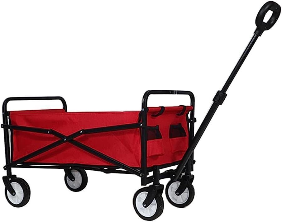 Handcart, Outdoor Camping Folding Shopping Cart Folding Luggage Load W