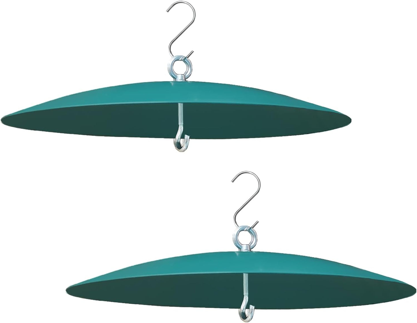 Squirrel Baffle Shield, 13 inch Metal Hummingbird Feeders Rain Guard Cover for Bird Houses 2 Pack