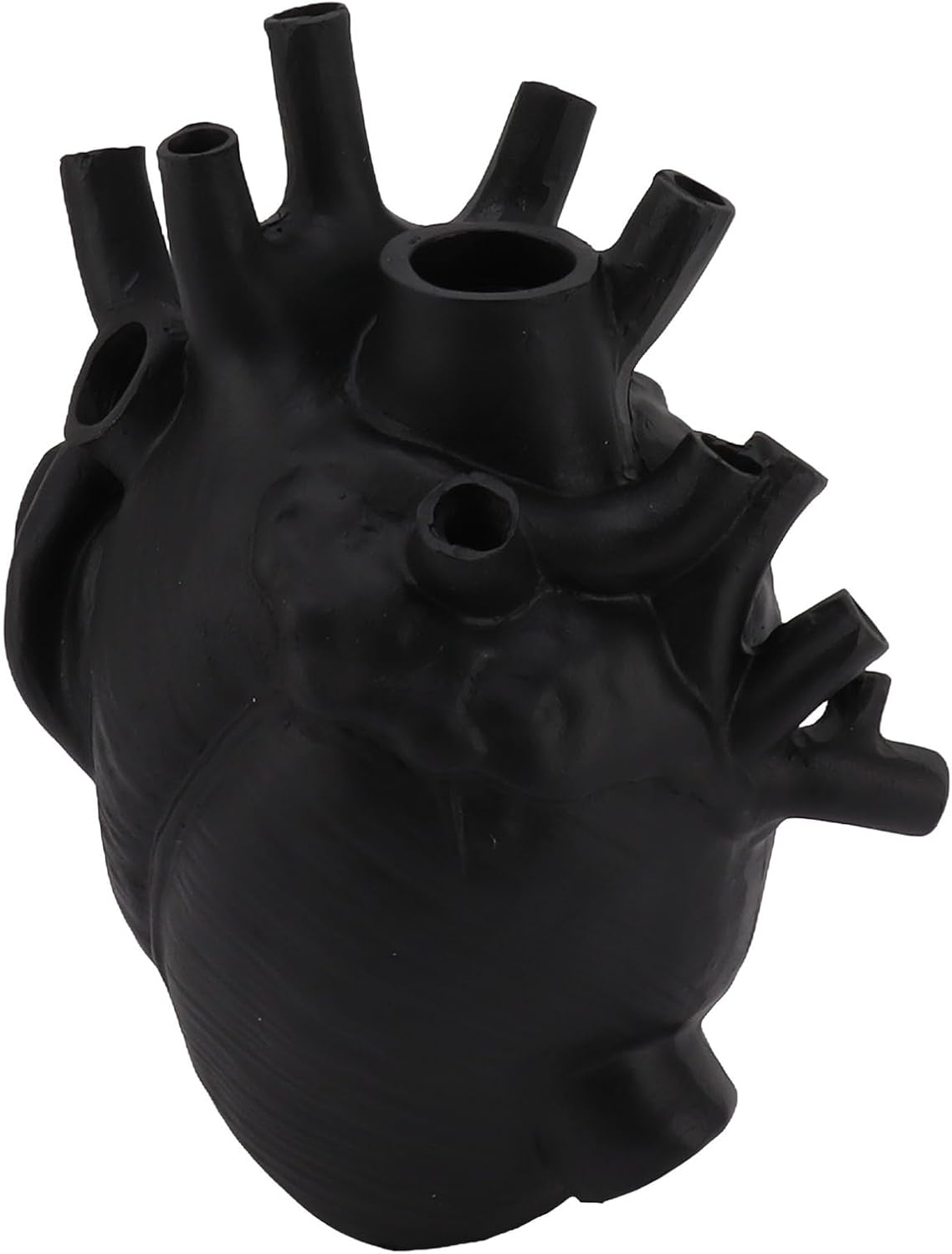Pilipane Heart Vase Sculpture White Heart Shaped Decor Flower Pot Mode