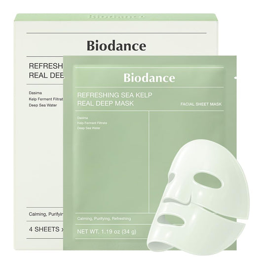 BIODANCE Refreshing Sea kelp Real Deep Mask, Overnight Hydrogel Face M
