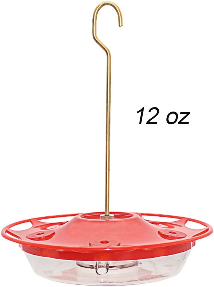 Juegoal 12 oz Hanging Hummingbird Feeder