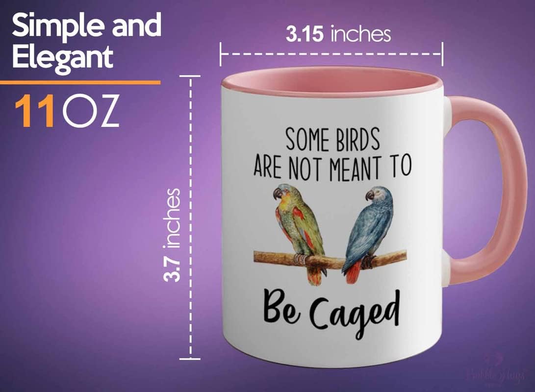 Bird Lover Two Tone Pink Edition 11oz - Birds to be Caged - Hummingbir