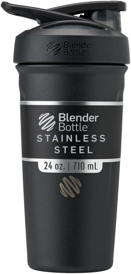 BlenderBottle Strada Shaker Cup Insulated Stainless Steel Water Bottle