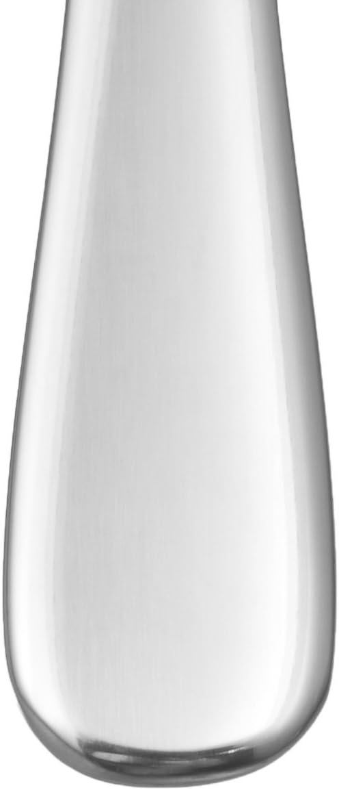 Amazon Basics Stainless Steel Dinner Knives with Round Edge, Silverwar