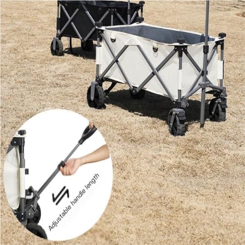 Portable Camping Cart,Outdoor Beach Camping Trolley Cart for Campervan Picnics and Gatherings Lightweight Pull Cart for Camping Picnicking and Outdoor Activities