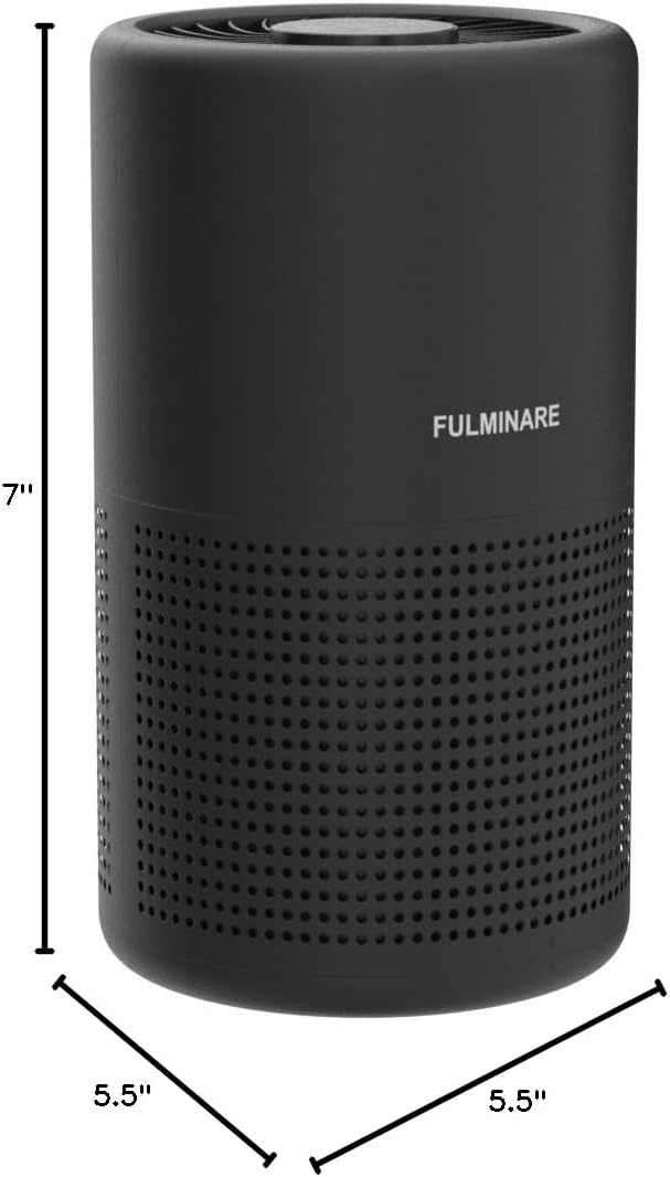 Air Purifiers for Bedroom, FULMINARE H13 True HEPA Air Filter, Quiet Air Cleaner With Night Light, Portable Small Air Purifier for Home, Office, Living Room