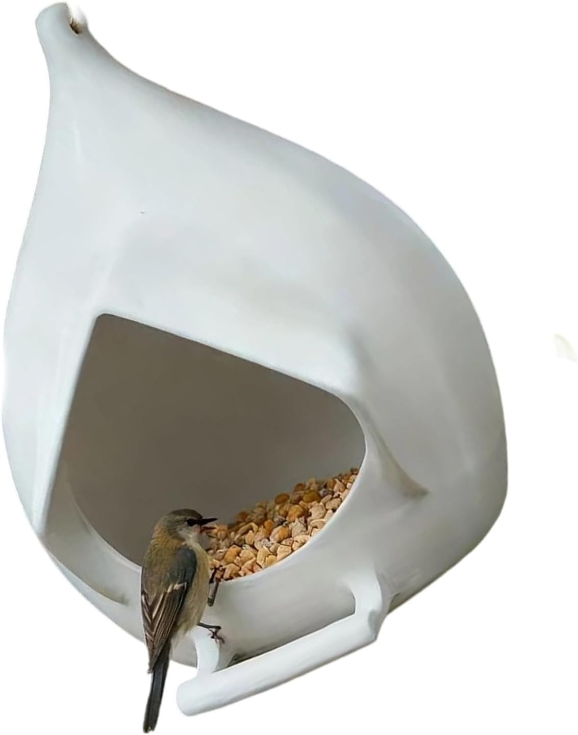 Hanging Bird Feeder, Large Capacity Wild Bird Feeding Station with She