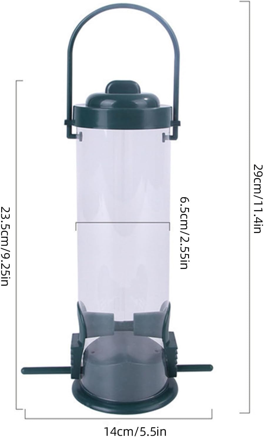 Small Bird Feeder, Squirrel Proof Container, Feeding Station with Auto