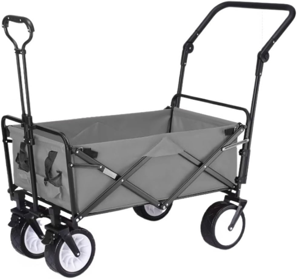 Portable Camping Cart,Outdoor Folding Camping Cart with 4 Wheels Heavy