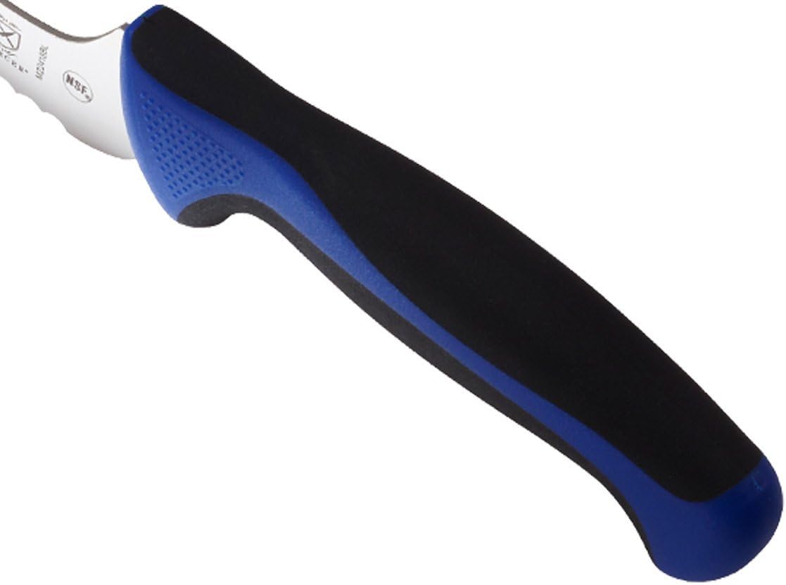 Mercer Culinary Millennia Colors 8-Inch Offset Wavy Edge Bread Knife, 
