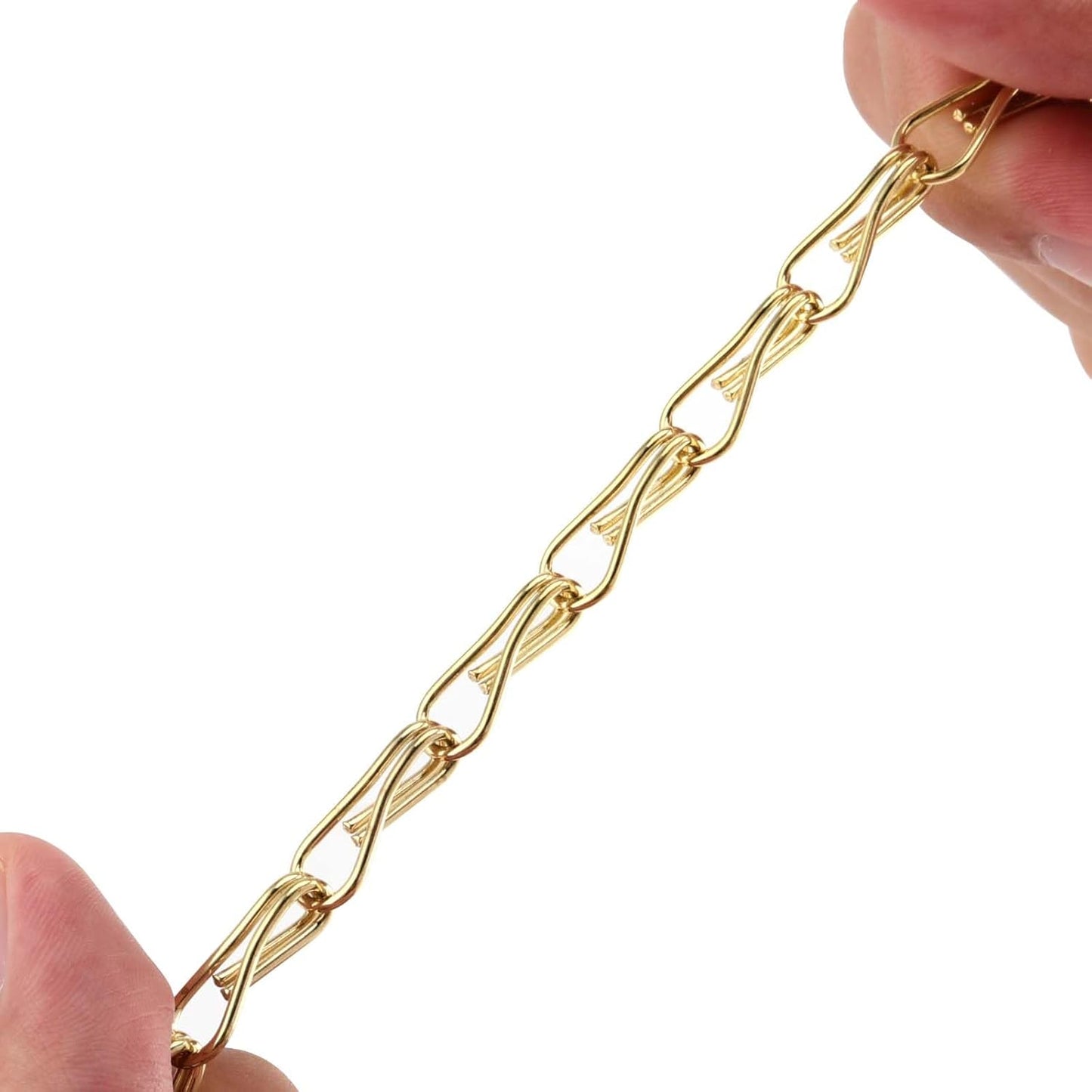 PINGEUI 8 Pack Gold Hanging Baskets Chains, 16 Inch Heavy Duty Metal H