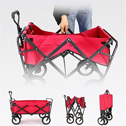 Portable Camping Cart, Wagon Cart Large Capacity Beach Garden Trolley 