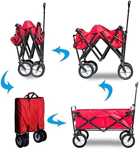 Foldicampiwagon/Cart - Sturdy Steel Frame Garden/Beach Wagon/Cart Heav
